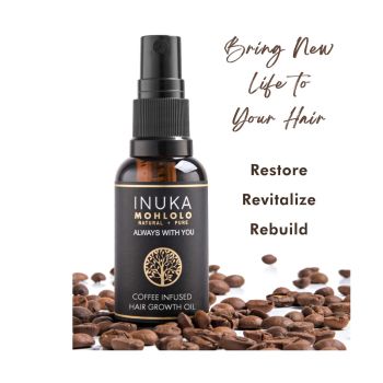 Óleo Natural Para Crescimento Capilar Com Infusão de Café, 50ml