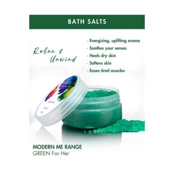 Sais de Banho Inuka Modern Me Green For Her, 220g