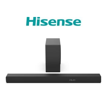 Soundbar Hisense 3.1 CH HS3100 480W Subwoofer Sem Fio, Preto