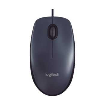 Mouse com Fio Logitech M90 USB, Preto