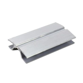 Canto de Rodapé Flexível Alumínio Escovado, 150mm