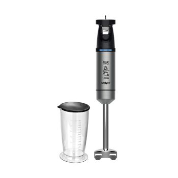 Varinha Mágica Smart Pé Inox Lamina Titânio 1200W, Preto