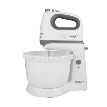 Batedeira Smart Bacia 3.4L Plástica Giratória 5 Velocidades 300W, Branca