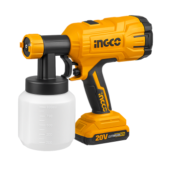 Pistola de Pulverização INGCO CSGLI2001 Bateria, 800ml