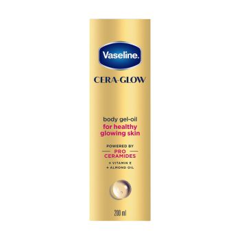 Gel-Óleo Corporal Vaseline Cera-Glow For Healthy Glowing Skin, 200ml