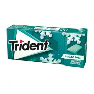 Pastilhas Elásticas Trident Extreme Menthol Sem Açúcar, 14g