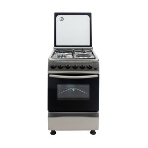 Fogão Super General 5322XX 2 Bocas G s 2 Eletricas + Forno Eletrico 50*50, Inox