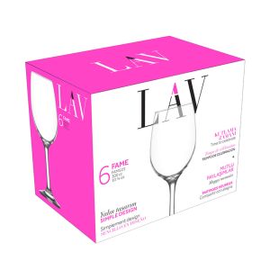 Jogo 6 Taças Vinho Branco Fame LAV, 300 ml