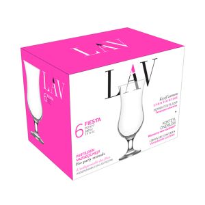 Jogo 6 Taças Sumo Cocktail Fiesta LAV, 380 ml