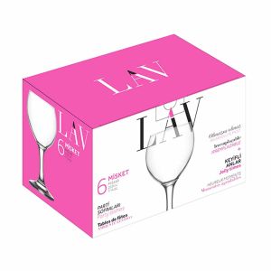 Jogo 6 Taças Vinho Tinto Misket LAV, 210 ml
