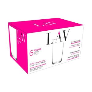 Jogo 6 Copos Sumo Assos LAV, 490 ml