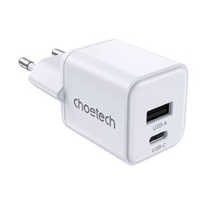 Carregador de parede PD30W A+C Choetech, Branco