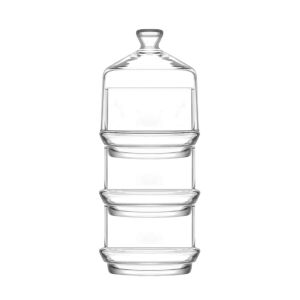 Bomboneira 3 Andares Vidro Berry LAV, 700 ml