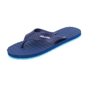 Chinelos Masculinos Relaxo, Navy Aqua