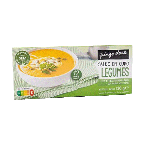 Caldo em Cubo Legumes Pingo Doce, 12 Cubos