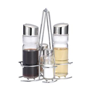 Galheteiro Inox Prestigio Micasa Glass (12/24), 4 Pcs