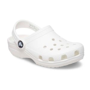 Crocs Infantis Classic Clog, Branco