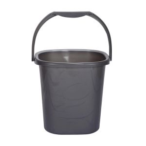 Balde de Plástico com Asa Cinzento, 7.3 L
