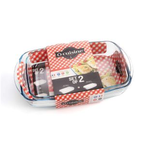 Jogo de Assadeiras Rectangular Ô Cuisine, 2 un