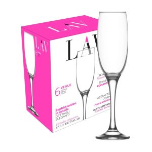 Taça de Champanhe Lav Venue, 6 x 220 ml