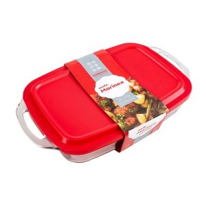 Assadeira de Vidro Rectangular com Tampa Marinex, 3.5 L