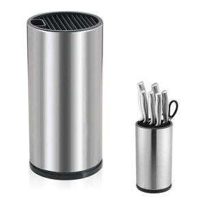Porta Talheres Circular em Inox