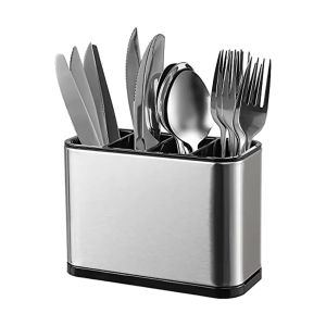Porta Talheres Rectangular em Inox