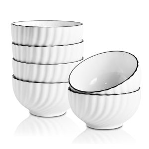 Conjunto de Saladeira e Pratos Fundos Micasa, 7 Pcs