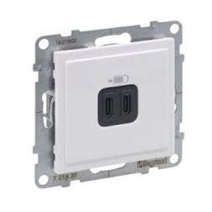 Tomada Interior USB Type‑C Legrand, Branco