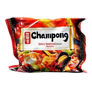 Massa Instantânea Nongshim Champong Spicy Seafood, 4 x 130 g