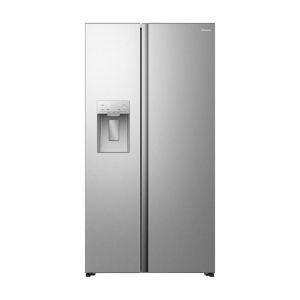 Geleira Hisense 2 Duas H695SS-IDL 506 L com Dispensador de Agua e Gelo, Inox