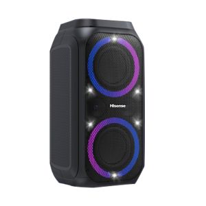 Coluna Portátil Hisense Party Rocket Bluetooth com Luzes LED, Preto