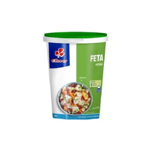 Queijo Feta com Ervas Clover 400g | Queijo Cremoso e Aromático