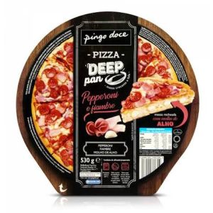 Pizza Deep Pepperoni e Fiambre Pingo Doce 530g