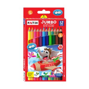 Lápis Cor Fatih Jumbo, 12 Unidades