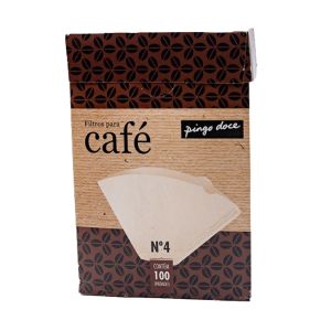 Filtros para Café Pingo Doce Nº 4, 100 Unidades