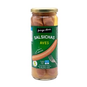 Salsicha Aves Pingo Doce, 5 Unidades, 250 g