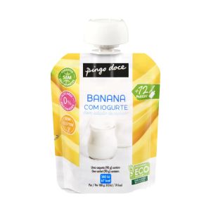 Bolsa de Fruta e Iogurte Pingo Doce Banana, 90g