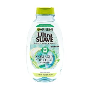 Shampoo Hidratante Garnier Ultra Suave Água de Coco e Aloé Vera, 250 mL