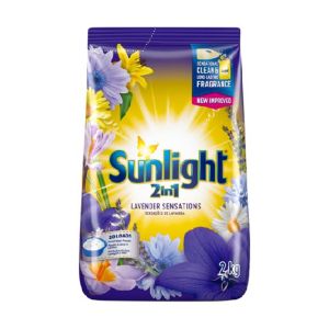 Detergente em Pó Sunlight Lavanda, 2 Kg