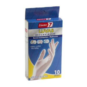 Luvas Descartáveis Home7 Médio/Grande, 10 un