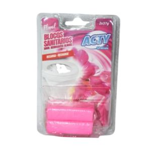 Bloco Sanitário Recarga Acty Floral, 2 x 37 g