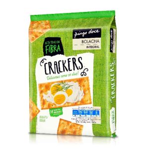 Bolacha Cracker Integral Pingo Doce, 500 g