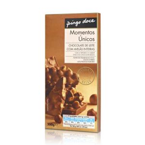 Chocolate de Leite com Avelãs Pingo Doce, 200 g