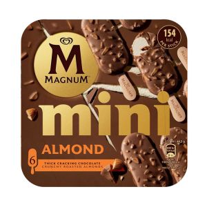 Gelado Magnum Mini Amêndoa, 6x55ml