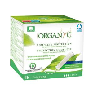Tampão com Aplicador Organyc Super, 16Un