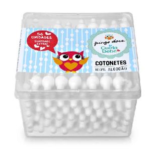 Cotonetes para Bebé Pingo Doce, 56 un