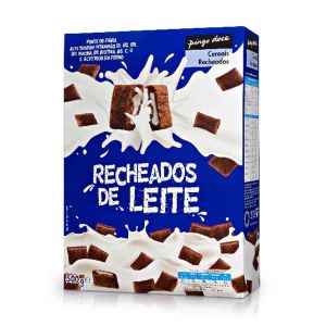Cereais Recheados com Leite Pingo Doce, 500 g