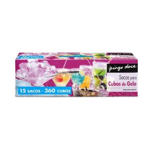 Sacos para Cubos de Gelo Pingo Doce Auto Fecho, 15 Unidades