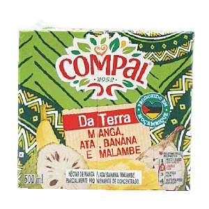 Sumo Compal Da Terra Néctar Manga Ata Banana e Malambe, 500 ml